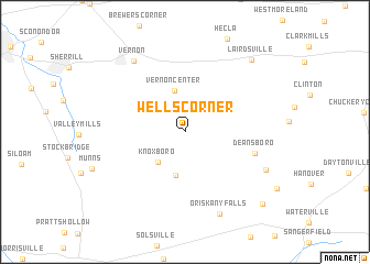 map of Wells Corner