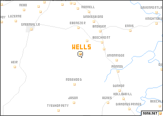 map of Wells