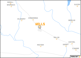 map of Wells