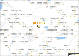 map of Wełnica