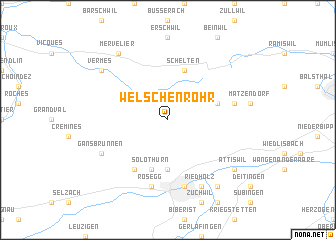 map of Welschenrohr