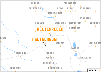 map of Weltevreden