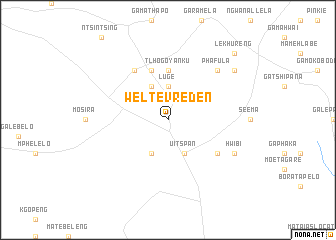 map of Weltevreden