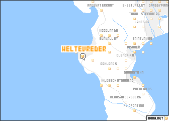 map of Weltevreder