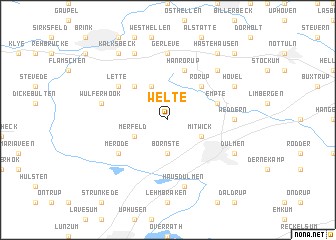 map of Welte