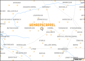 map of Wemaers-Cappel