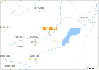 map of Wembesi