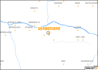 map of Wembo-Niama