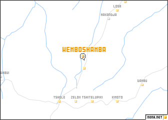 map of Wembo-Shamba