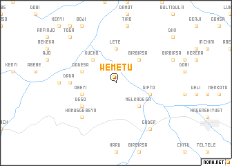 map of Wemetu