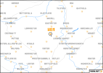 map of Wem