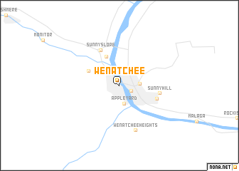 map of Wenatchee