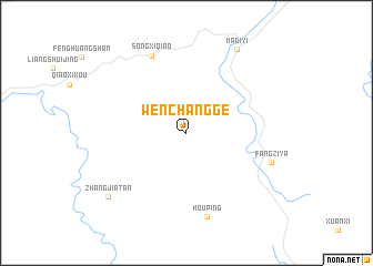map of Wenchangge