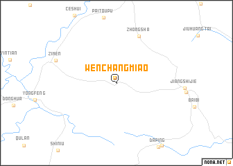 map of Wenchangmiao