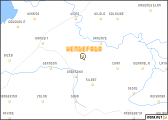 map of Wendefada