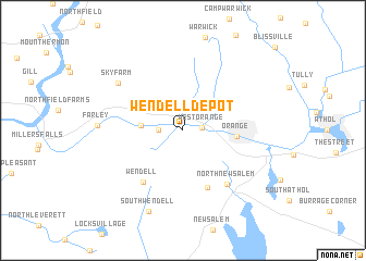 map of Wendell Depot