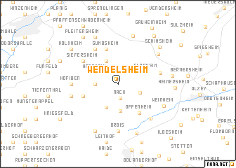 map of Wendelsheim