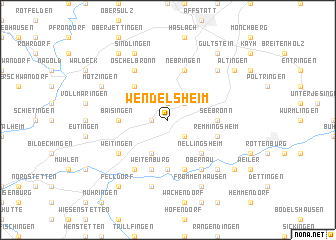 map of Wendelsheim