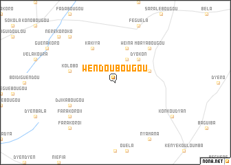 map of Wendoubougou