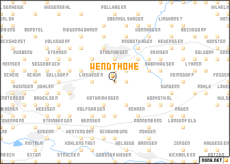 map of Wendthöhe