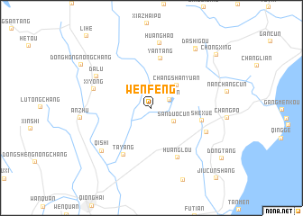 map of Wenfeng