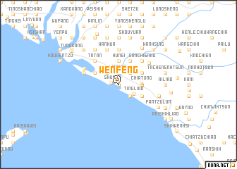 map of Wen-feng