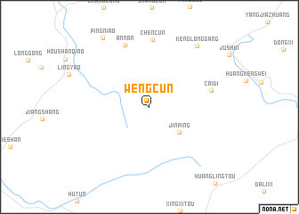 map of Wengcun