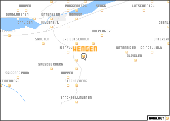 map of Wengen