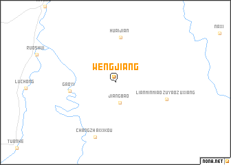 map of Wengjiang