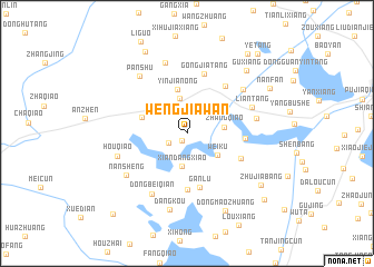 map of Wengjiawan