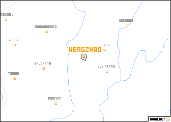 map of Wengzhao