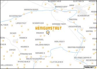 map of Wenigumstadt