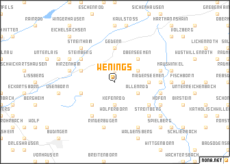 map of Wenings