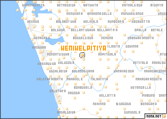 map of Weniwelpitiya