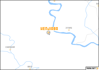 map of Wenjiaba