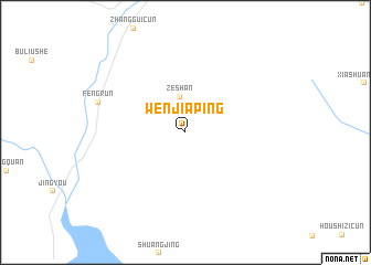 map of Wenjiaping