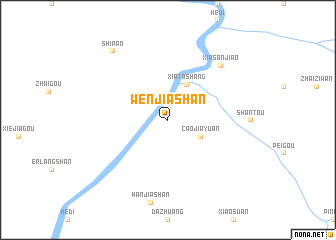 map of Wenjiashan