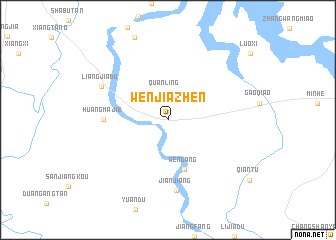 map of Wenjiazhen