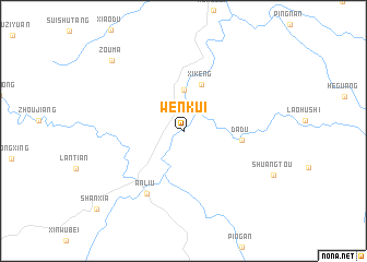 map of Wenkui