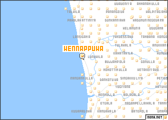 map of Wennappuwa