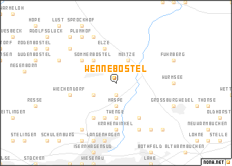 map of Wennebostel