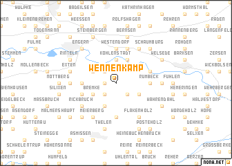 map of Wennenkamp