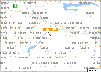 map of Wennigloh