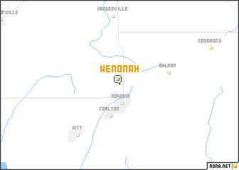 map of Wenonah