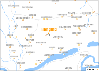 map of Wenqiao