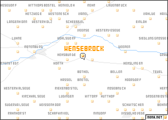 map of Wensebrock