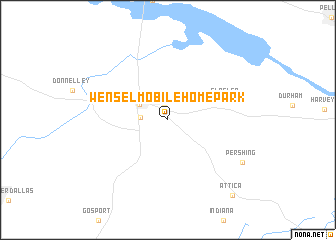 map of Wensel Mobile Home Park