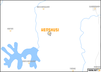 map of Wenshusi