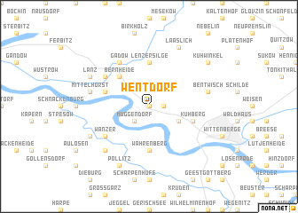 map of Wentdorf