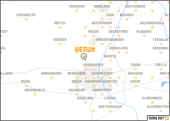 map of Wenum